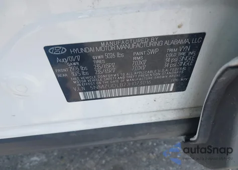 2018 Hyundai Santa Fe Sport 2.4L z USA, uszkodzony, nr VIN 5NMZUDLB2JH073016